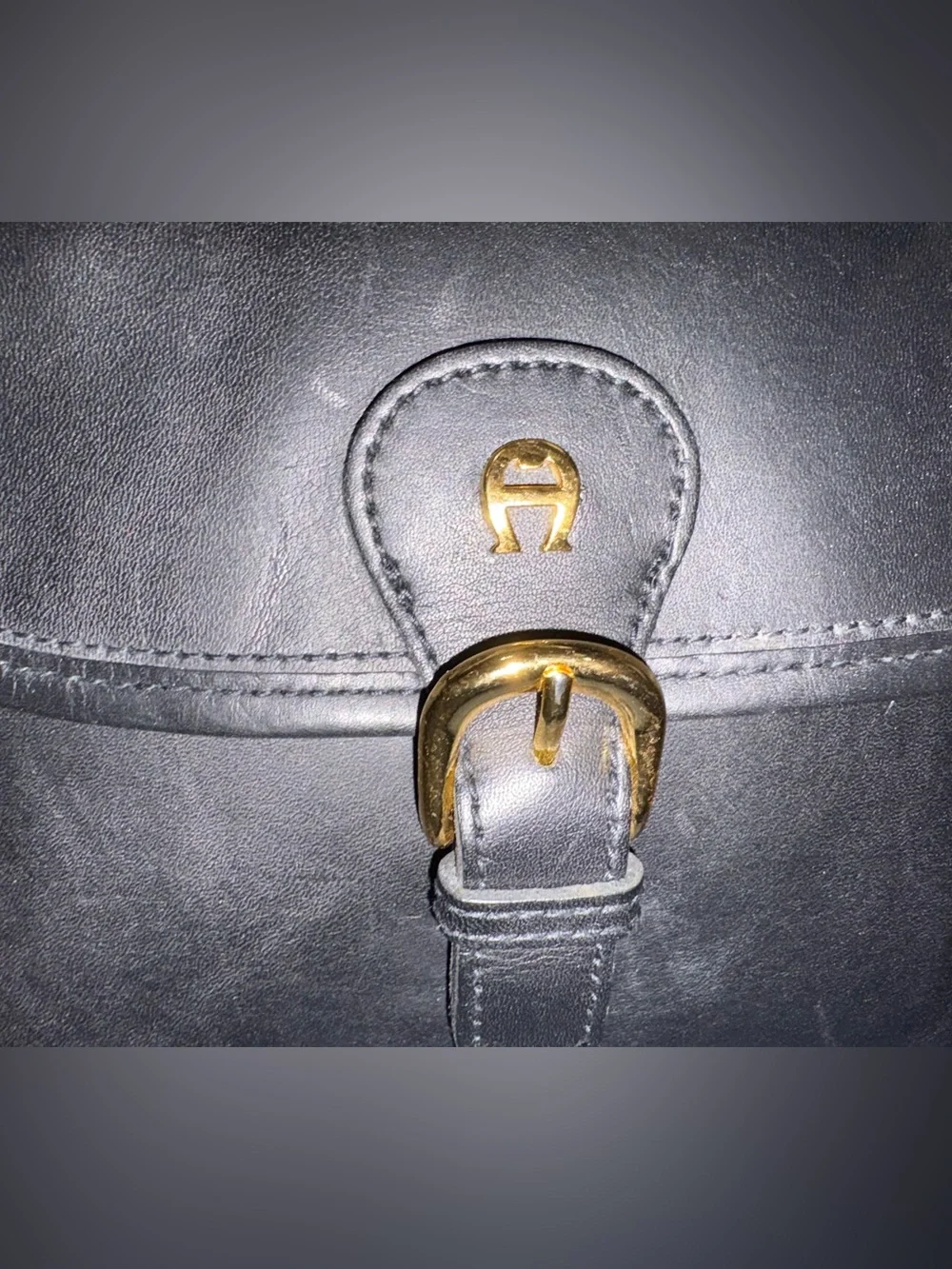 Etienne Aigner VTG Leather Satchel Crossbody | Classic Equestrian Style | EUC